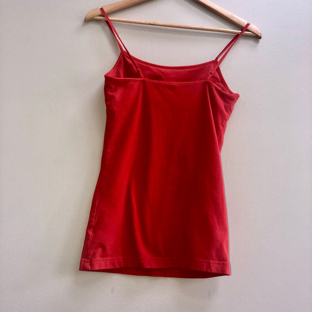 Arizona Jeans Red Tank built in bra shelf - Picture 2 of 8